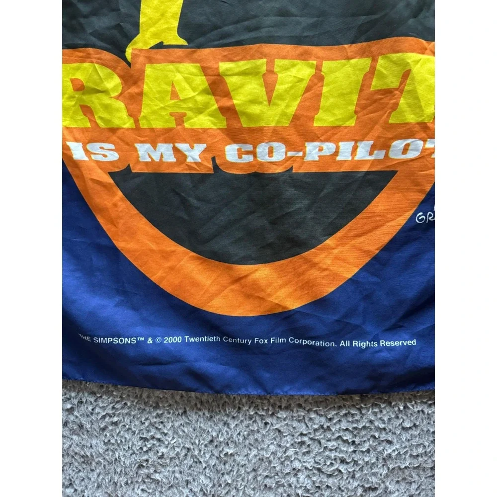 Vintage Matt Groening The Simpsons Bart Simpson Gravity is My Co-Pilot Wrap Blue
